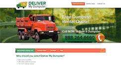 Desktop Screenshot of delivermydumpster.net